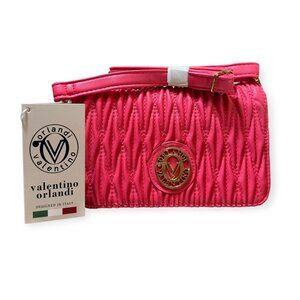 Valentino Orlandi Quilted Crossbody Bag in Pink - *NWT!*